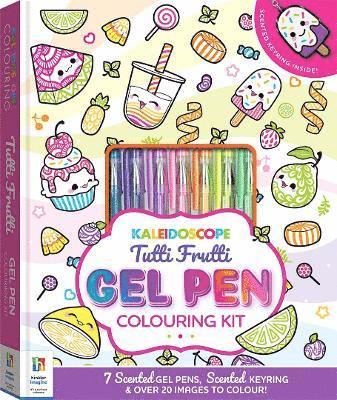 Kaleidoscope Colouring Tutti Frutti Gel Pen Colouring Kit 1