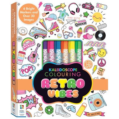 Hinkler Pty Ltd - Kaleidoscope Colouring Kit Retro Vibes, Häftad