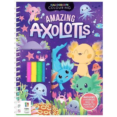 Kaleidoscope Colouring Amazing Axolotls 1