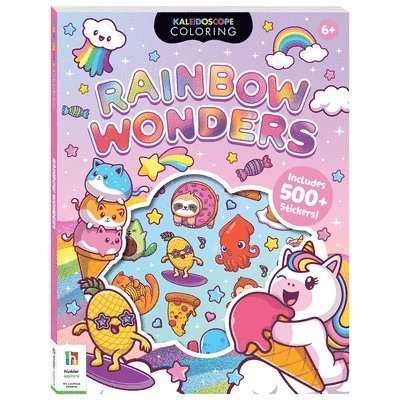 Kaleidoscope - Sticker Coloring - Rainbow Wonders, Häftad