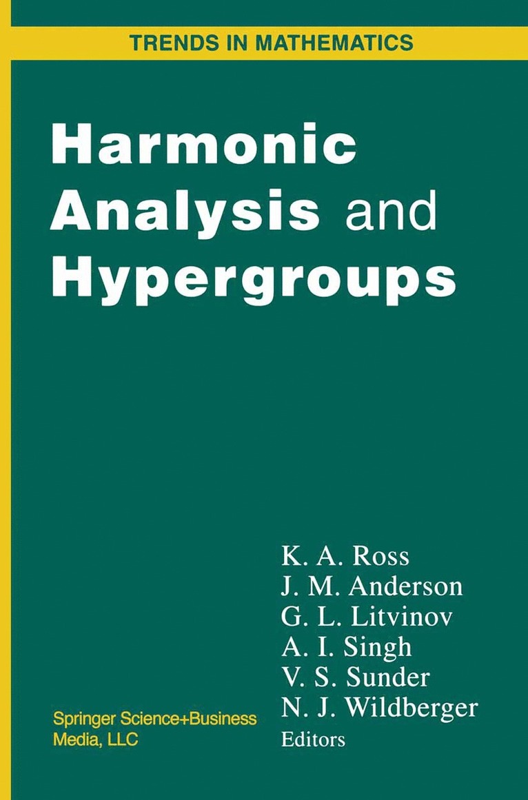 Harmonic Analysis and Hypergroups 1