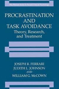 bokomslag Procrastination and Task Avoidance