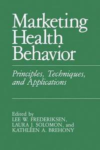 bokomslag Marketing Health Behavior