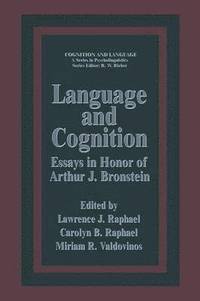 bokomslag Language and Cognition