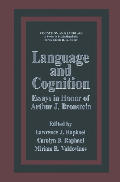 Lawrence J. Raphael - Language and Cognition, Häftad