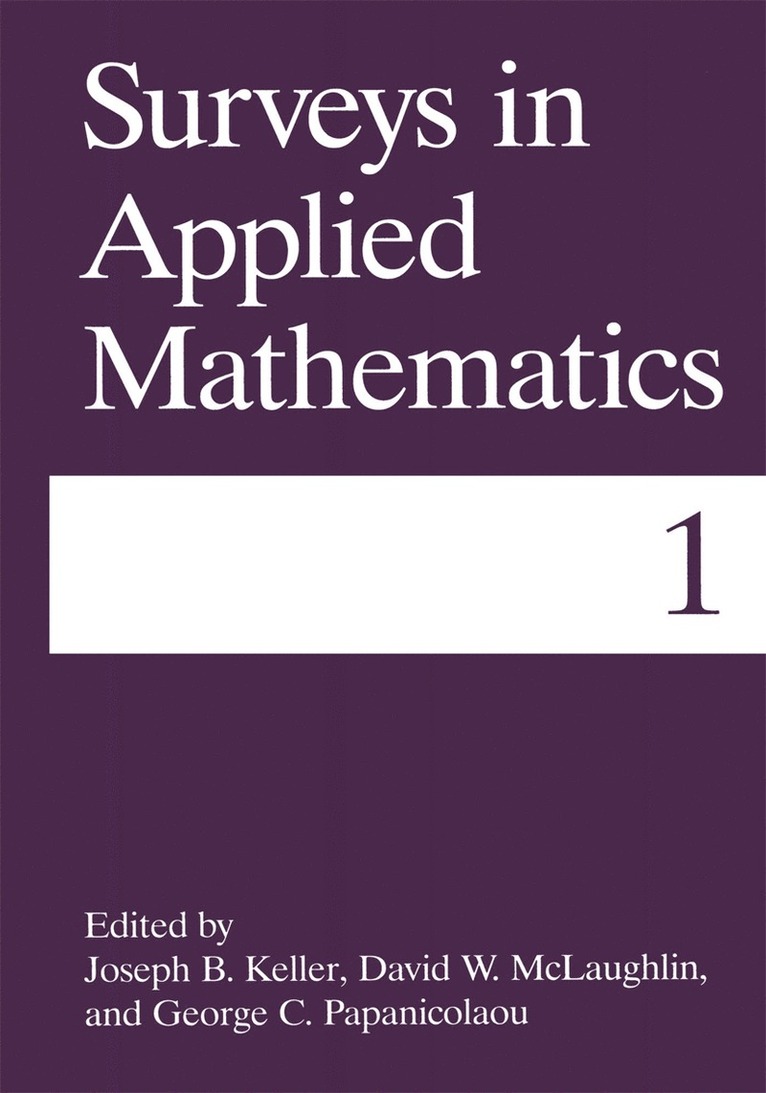 Joseph B. Keller, David W. McLaughlin, George C. Papanicolaou - Surveys in Applied Mathematics, Häftad