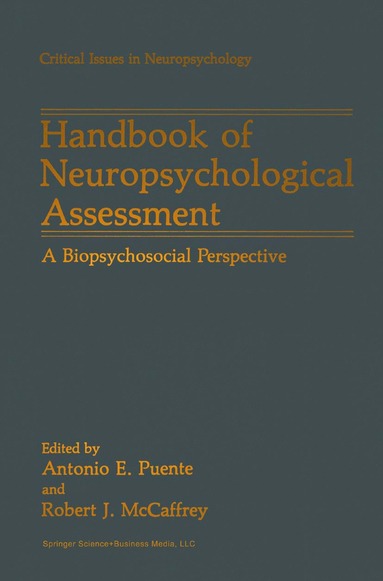 bokomslag Handbook of Neuropsychological Assessment