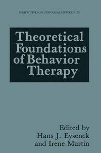 bokomslag Theoretical Foundations of Behavior Therapy