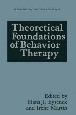 Theoretical Foundations of Behavior Therapy 1