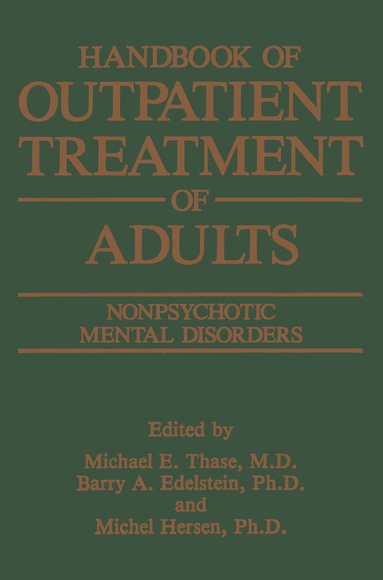 Handbook of Outpatient Treatment of Adults 1