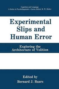 bokomslag Experimental Slips and Human Error