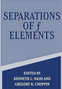 bokomslag Separations of f Elements