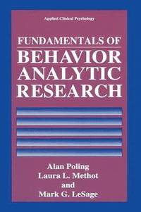 bokomslag Fundamentals of Behavior Analytic Research