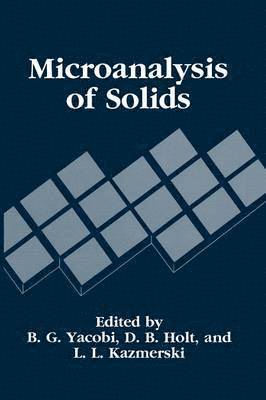 Microanalysis of Solids 1