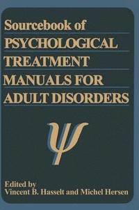 bokomslag Sourcebook of Psychological Treatment Manuals for Adult Disorders
