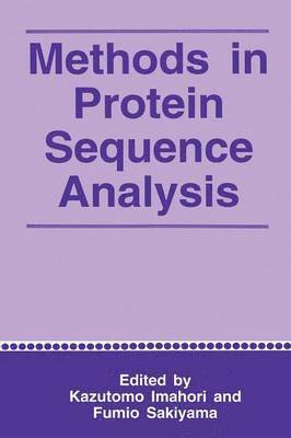 bokomslag Methods in Protein Sequence Analysis