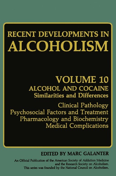 bokomslag Recent Developments in Alcoholism