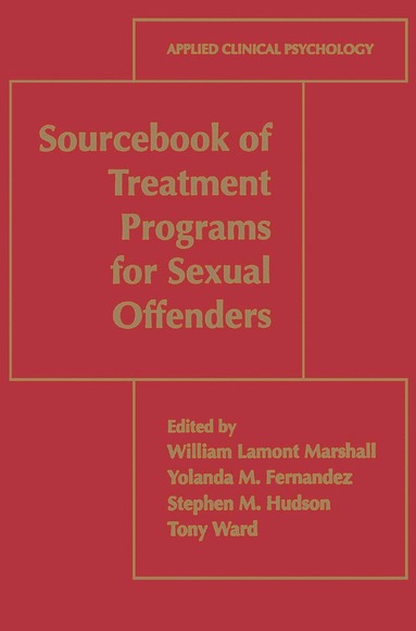 bokomslag Sourcebook of Treatment Programs for Sexual Offenders