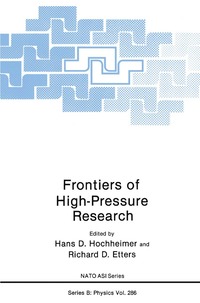 bokomslag Frontiers of High-Pressure Research