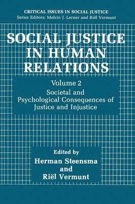 Social Justice in Human Relations Volume 2 1