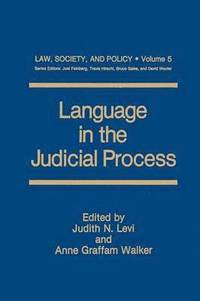 bokomslag Language in the Judicial Process