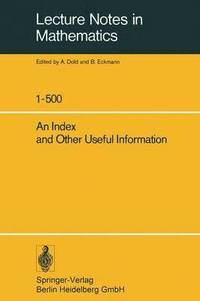 bokomslag An Index and Other Useful Information