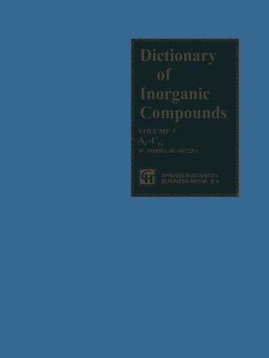 Dictionary of Inorganic Compounds 1