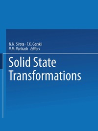 bokomslag Solid State Transformations