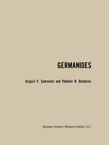 bokomslag Germanides / Germanidy / ???m?h???