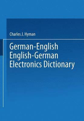 bokomslag German-English English-German Electronics Dictionary