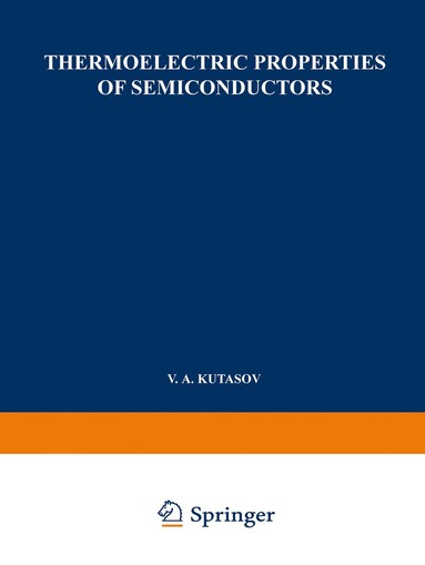 bokomslag Thermoelectric Properties of Semiconductors