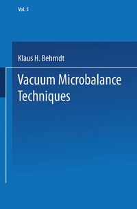 bokomslag Vacuum Microbalance Techniques