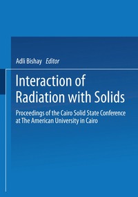 bokomslag Interaction of Radiation with Solids