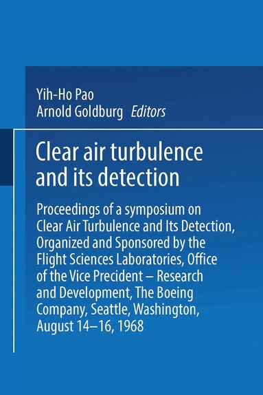 bokomslag Clear Air Turbulence and Its Detection