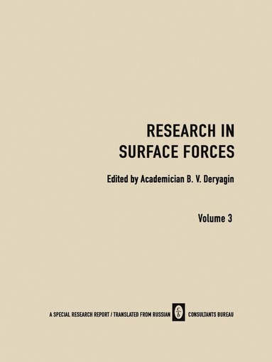 bokomslag Research in Surface Forces