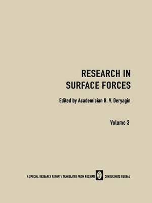 Research in Surface Forces 1