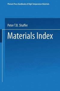 bokomslag Materials Index