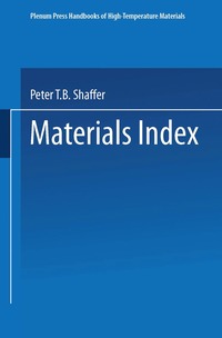 bokomslag Materials Index