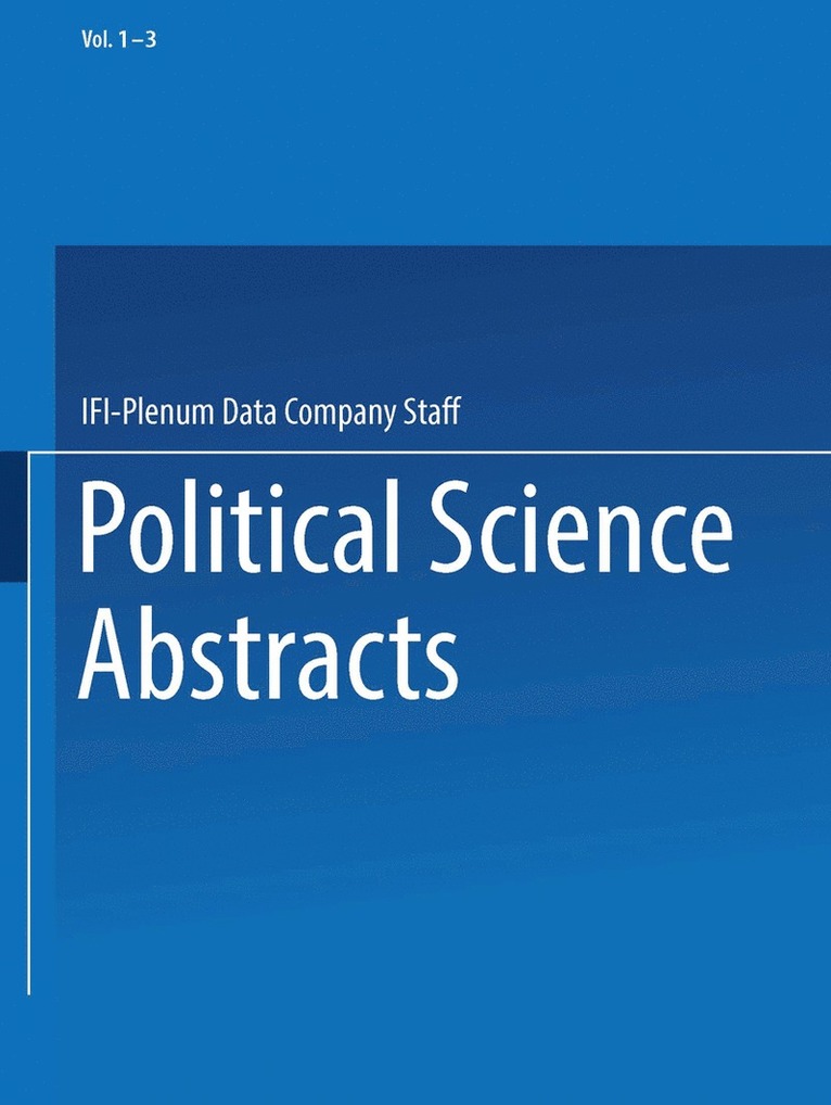 Political Science Abstracts