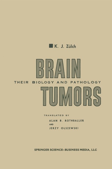 Klaus Joachim Zülch - Brain Tumors, Häftad