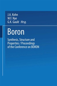 bokomslag Boron Synthesis, Structure, and Properties