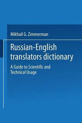 Mikhail G. Zimmerman - Russian-English Translators Dictionary, Häftad