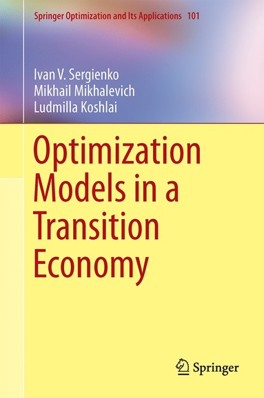 bokomslag Optimization Models in a Transition Economy