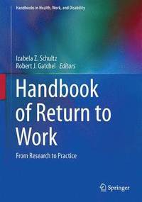 bokomslag Handbook of Return to Work