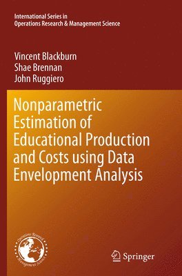 bokomslag Nonparametric Estimation of Educational Production and Costs using Data Envelopment Analysis