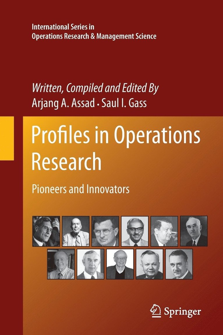 Profiles in Operations Research 1