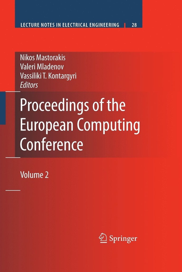 Proceedings of the European Computing Conference 1