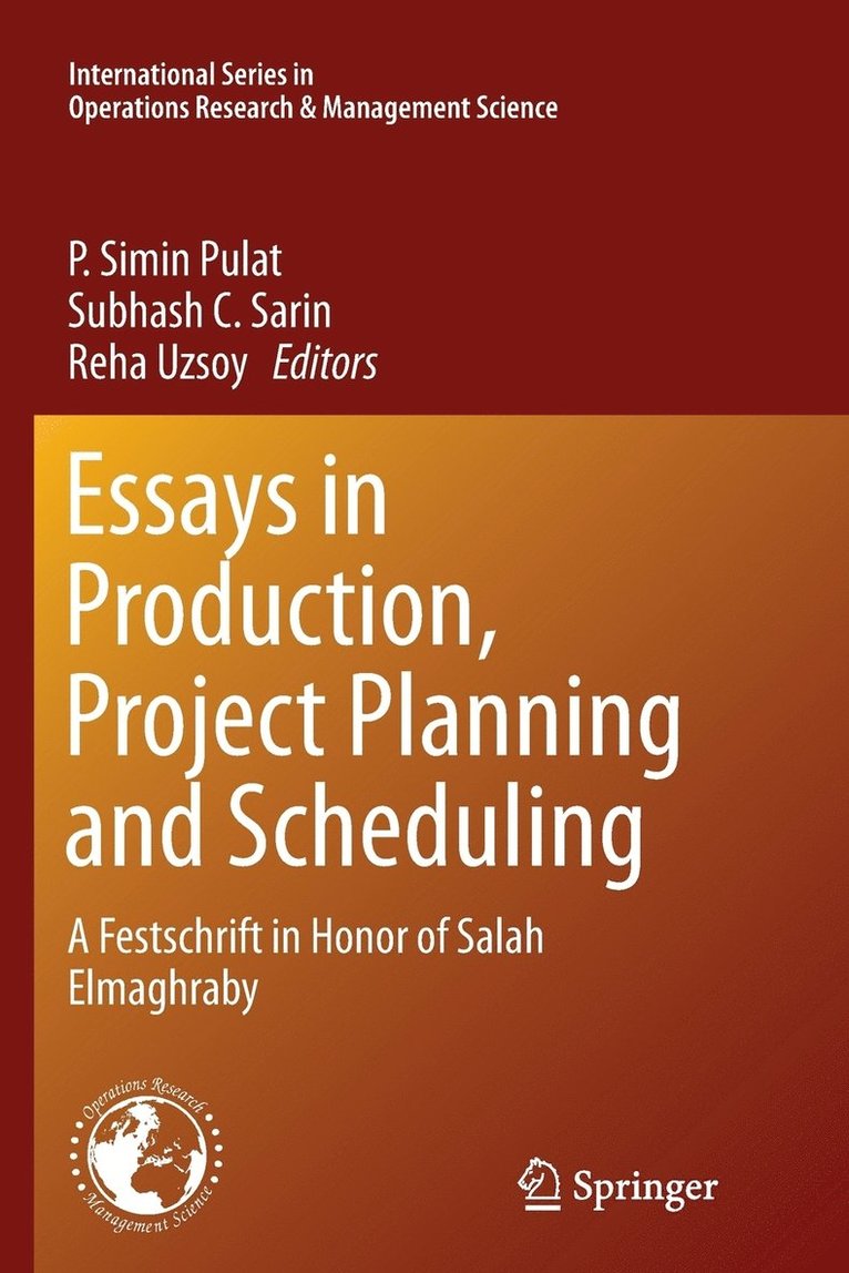 Essays in Production, Project Planning and Scheduling 1