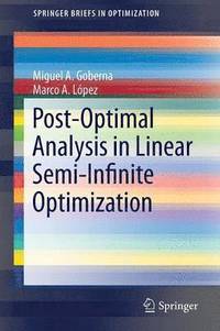 bokomslag Post-Optimal Analysis in Linear Semi-Infinite Optimization