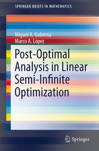 bokomslag Post-Optimal Analysis in Linear Semi-Infinite Optimization